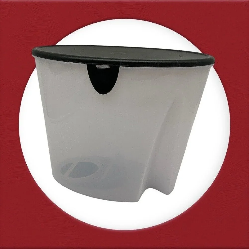 Tupperware Vintage First In First Out (FIFO) Canister with Black Lid